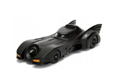 Batmobile 1989 metalowy model zabawkowego światła na akumulator, dźwięk w skali 1:24 w kolorze czarnym