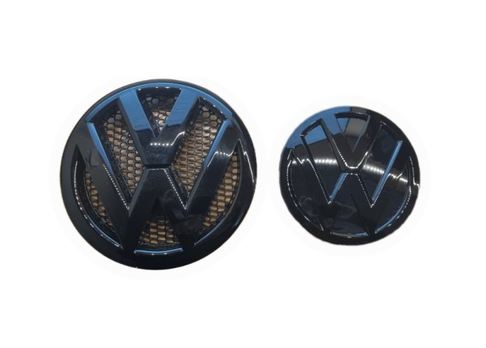 VW MULTIVAN T5 (2003-2016) front and rear emblem, logo (16,5cm a 13cm) - black glossy