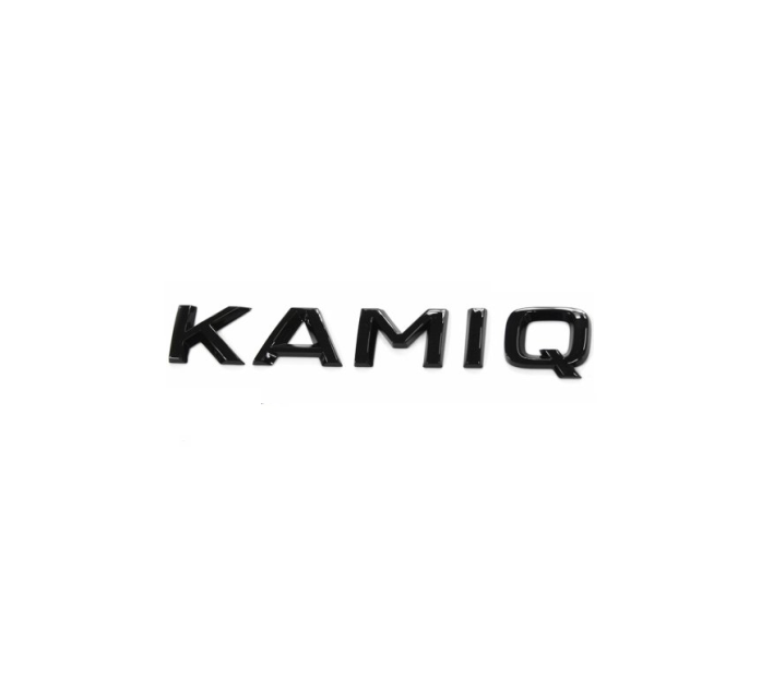 KAMIQ inscription - black glossy 147mm