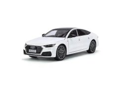 Audi A7 metal model jucărie baterie lumini sunet 1:24 Alb