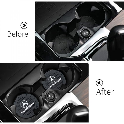 MERCEDES BENZ, 2 pcs Coasters, drink mat for the drink holder