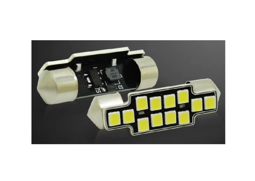 Car bulbs with LED backlight 36mm 12V C5W-12SMD-2835 Canabus 320LM White