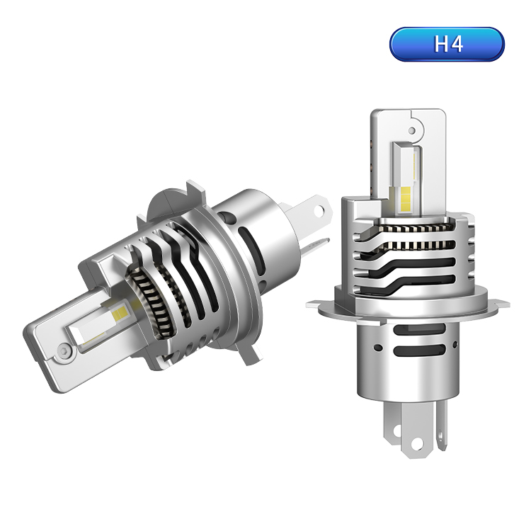 H4/H19 liquid LED bulbs for lights 6000lm 60W, up to 200% more brightness 6000k-7000k