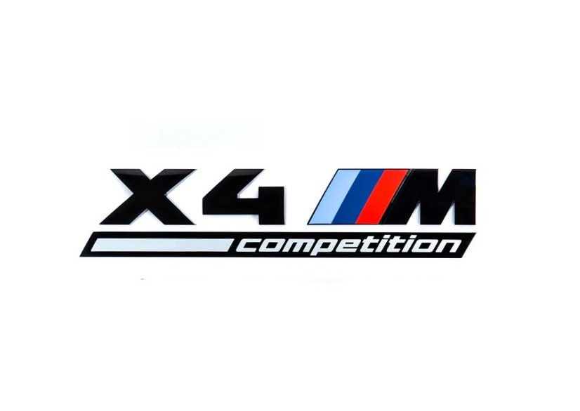 BMW X 4 competetion lettering 170mm black