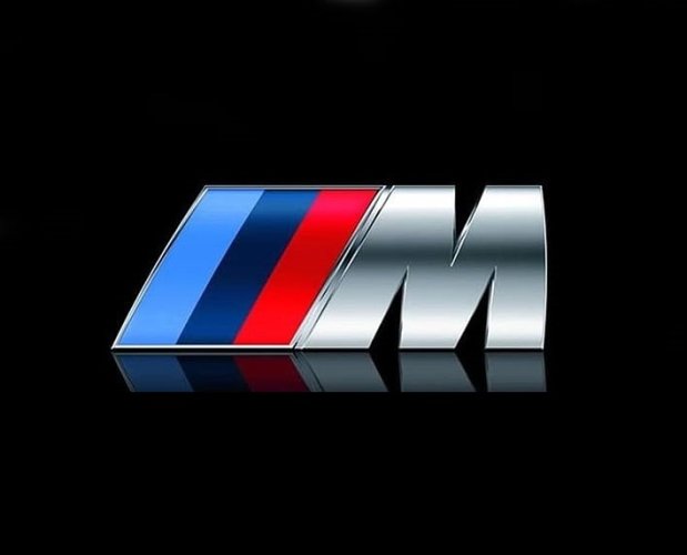 Inscrição BMW M-packet cromada 83mm