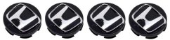 4pcs Wheel center caps HONDA 69mm black chrome 44732-T2A-A31 44732-T7W-A01 08W40-SWN-9000-02 08W15-SDE-7N0A2 08W40-SLG-90001