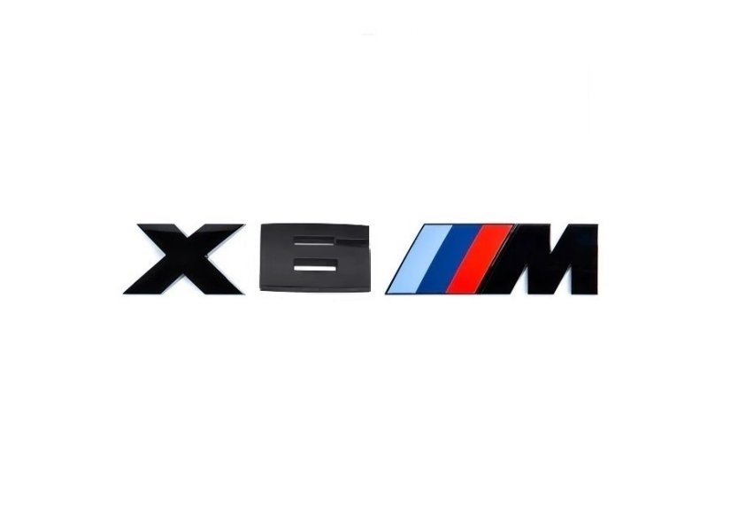 BMW X 6M lettering 170mm black