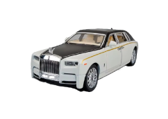 Rolls-Royce Phantom metalen model speelgoedbatterijverlichting klinkt 1:24 Wit