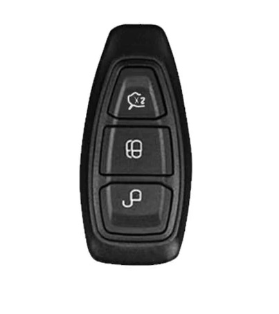 LUXURY key cover for FORD cars black glossy/chrome