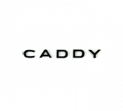 CADDY inskription - svart blank 182mm