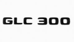 Mercedes nápis  GLC300- černý lesklý 202mm