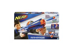 HASBRO NERF Elite Rampage collapsible rifle with drum magazine