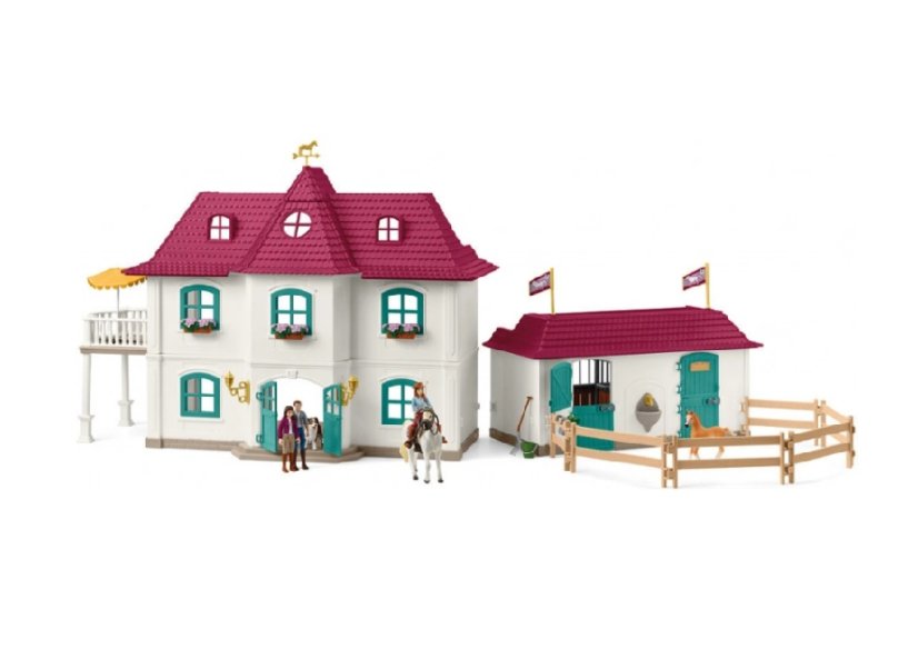 SCHLEICH 42706 Landhuis en stal aan het meer