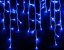 LUMA LED Christmas light rain with a flash, 310 LEDs 10m power cable 5m IP44 blue with a timer
