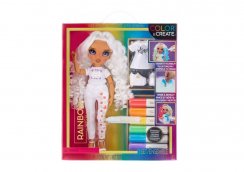 MGA Rainbow High Fashion Doll Color & Create con ojos morados