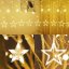 LUMA LED 138 LED light chain, hanging star 3m - cable 1.5m, warm white