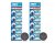 10x DOUBLEPOW batterie al litio CR1220 3V