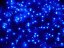 LUMA LED Χριστουγεννιάτικο φως βροχής κρύο, 310 LED 5m καλώδιο ρεύματος 5m IP44 μπλε με χρονοδιακόπτη