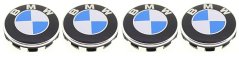 4pcs Wheel center caps BMW 56mm blue 36122455268