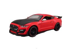 Ford Mustang Shellby GT500 kovový model hračka na baterie světla zvuk 1:24 Červená