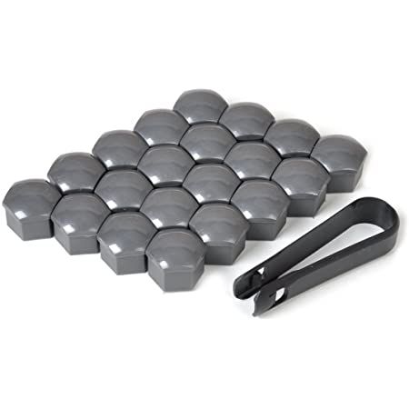 Bolt covers, for wheel bolts 19mm, set of 20 gray Bolt covers, for wheel bolts 19mm, set of 20 gray