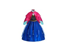 Déguisement enfant Frozen Ice Kingdom Anna L 130 cm Bleu