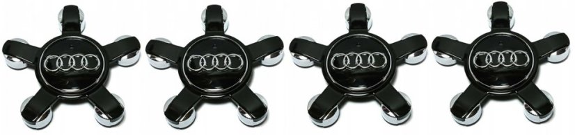 4pcs Wheel center caps AUDI 135mm black 8R0601165