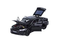 Audi RS7 Spielzeug Metallmodell batteriebetrieben Lichter klang 1:24 Schwarz