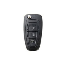 LUXURY key cover for FORD cars black glossy/chrome