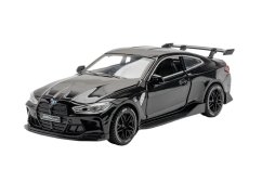 BMW M4 metalen model speelgoedbatterijverlichting klinkt 1:32 zwart