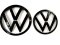 VW Golf 8 (MK8) 2021-2023 Emblema față și spate , logo (14 cm și 11 cm) - negru lucios
