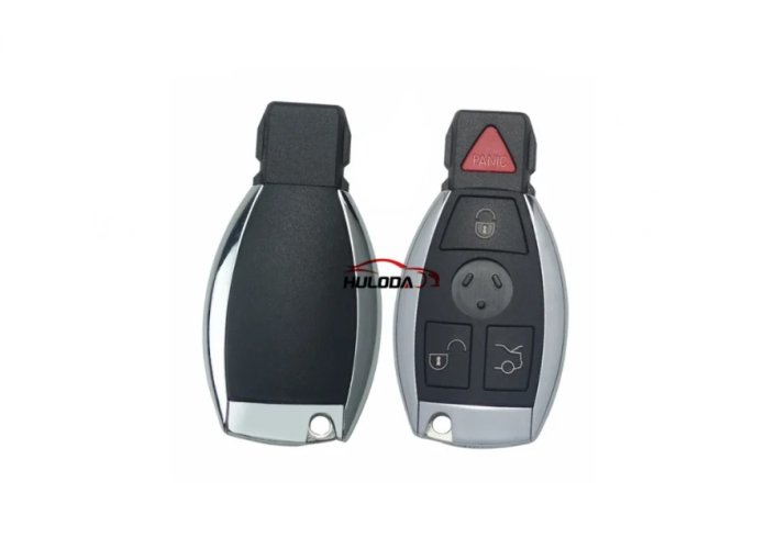 3+1 button remote key blank with emergency key blade MERCEDES BENZ