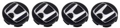 4pcs Wheel center caps HONDA 69mm black chrome 44732-T2A-A31 44732-T7W-A01 08W40-SWN-9000-02 08W15-SDE-7N0A2 08W40-SLG-90001
