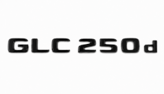 Mercedes nápis  GLC4250d - černý lesklý 222mm