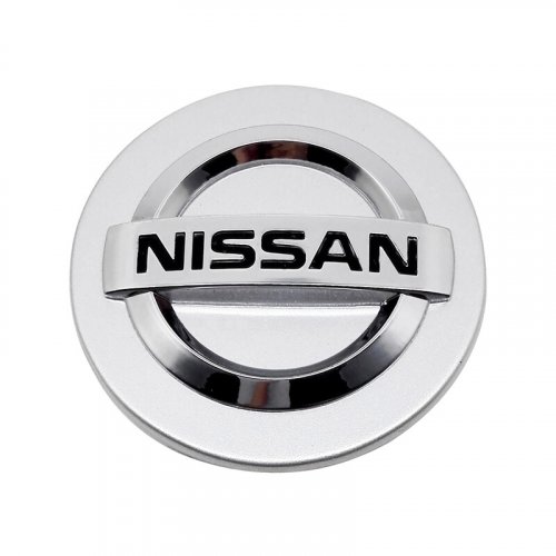 Pokrov središča kolesa NISSAN 60mm srebrne barve