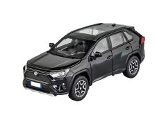 Toyota RAV4 speelgoed metalen model verlichting op batterijen geluid 1:32 Zwart