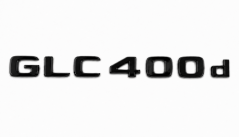 Mercedes nápis  GLC400d - černý lesklý 230mm
