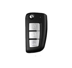 LUXURY key cover for NISSAN cars black glossy/chrome