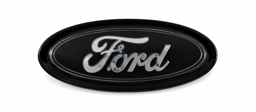 FORD emblem 1 10,5 x 49mm front or rear - glossy black