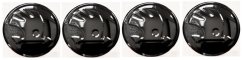 4x Wheel center cap ŠKODA 56mm black shiny 5E0601151FOD 5JA601151