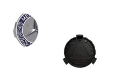 Hjul mittkapsel MERCEDES BENZ 75mm mörkblå krom A1704000025