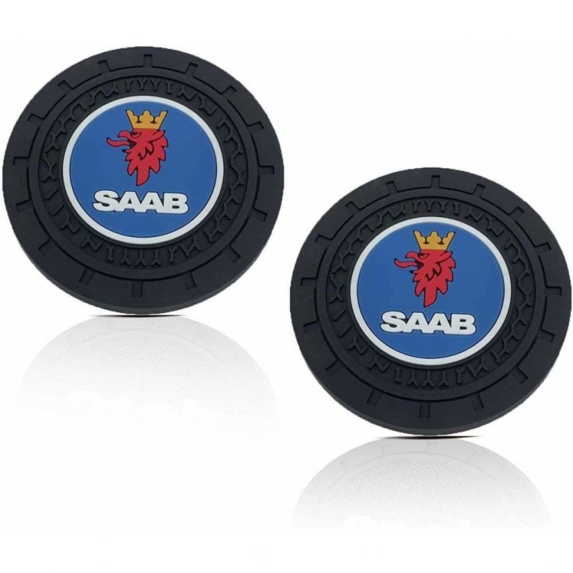 SAAB, 2 pcs Coasters, drink mat for the drink holder