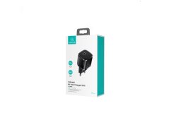 USAMS US-CC124 kištukas T36 20 W PD USB-C / C tipo vieno prievado mini kelioninis įkroviklis EU