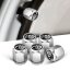 4 pcs TOYOTA valve caps, valve covers silver/chrome