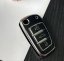 LUXURY key cover for AUDI cars black glossy/chrome